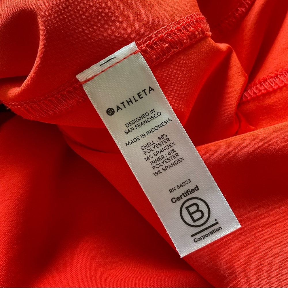 Athleta Flame Orange Expedition Skort - Picture 4 of 6